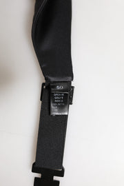 Dolce & Gabbana Black Men 100% Silk Belt Wide Waist Cummerbund