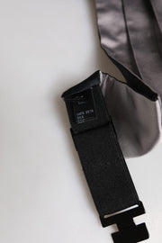Dolce & Gabbana Gray Men 100% Silk Belt Wide Waist Cummerbund