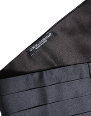 Dolce & Gabbana Dark Blue 100% Silk Belt Waist Cummerbund