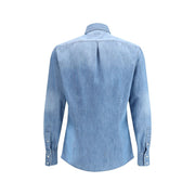Brunello Cucinelli Light Blue Denim Shirt
