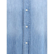 Brunello Cucinelli Light Blue Denim Shirt