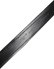 Dolce & Gabbana Black Sequin Embellished Metal Buckle Belt