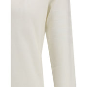 Thom Browne White Fleece Wool Sweatshirt