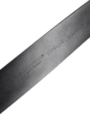 Dolce & Gabbana Black Leather Studded DG Metal Buckle Belt