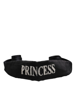 Dolce & Gabbana Black Princess Fantasy Braided Waist Belt