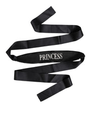 Dolce & Gabbana Black Princess Fantasy Braided Waist Belt