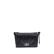 Balenciaga Black Calf Leather Bos Taurus Shoulder Bag