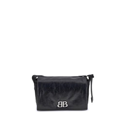 Balenciaga Black Calf Leather Bos Taurus Shoulder Bag