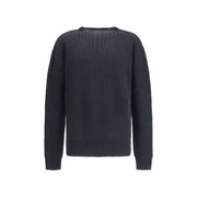 Rick Owens Black Fleece Wool Sweatshirt