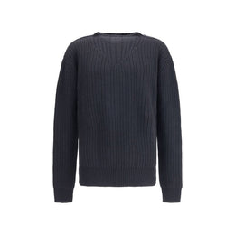 Rick Owens Black Fleece Wool Sweatshirt