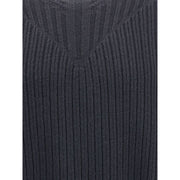 Rick Owens Black Fleece Wool Sweatshirt