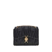 Versace Black Calf Leather Bos Taurus Shoulder Bag