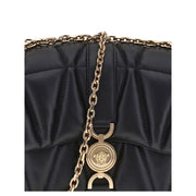 Versace Black Calf Leather Bos Taurus Shoulder Bag