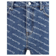 Alexander Wang Blue Cotton Bermuda Shorts
