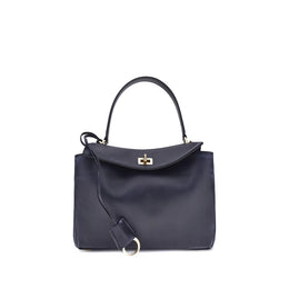 Balenciaga Blue Calf Leather Bos Taurus Shoulder Bag