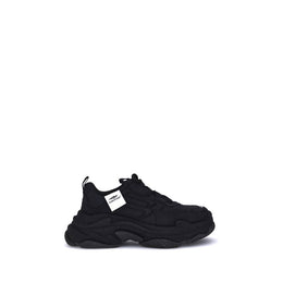 Balenciaga Black Fabric Chunky Sneakers