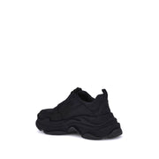 Balenciaga Black Fabric Chunky Sneakers