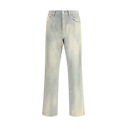 Prada Light Blue Cotton Casual Pants