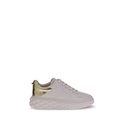 Jimmy Choo White Calf Leather Bos Taurus Chunky Sneakers