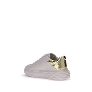 Jimmy Choo White Calf Leather Bos Taurus Chunky Sneakers