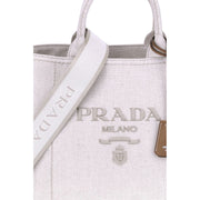 Prada Cream Cotton Shoulder Bag