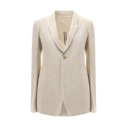 Rick Owens Beige Cotton Blazer