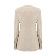 Rick Owens Beige Cotton Blazer