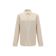 Rick Owens Cream Cotton Shirt