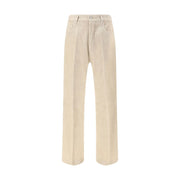 Rick Owens Beige Cotton Casual Pants
