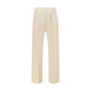 Rick Owens Beige Cotton Casual Pants