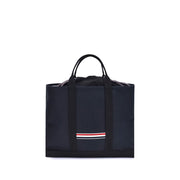 Thom Browne Blue Calf Leather Bos Taurus Handbag