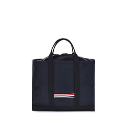 Thom Browne Blue Calf Leather Bos Taurus Handbag