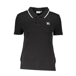 Fila Black Cotton Polo Shirt