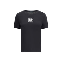 Dolce & Gabbana Black Cotton T-Shirt