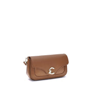 Coccinelle Brown Calf Leather Bos Taurus Shoulder Bag