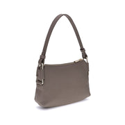 Coccinelle Gray Calf Leather Bos Taurus Shoulder Bag