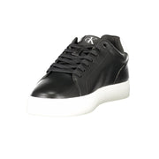 Calvin Klein Black Leather Men Sneaker