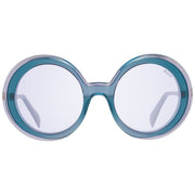 Emilio Pucci Turquoise Metal & Plastic Sunglasses