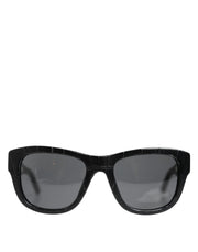 Dolce & Gabbana Black Leather Frame DG4177 Tinted Lens Sunglasses