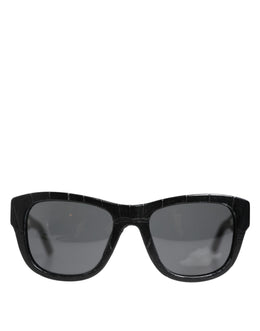 Dolce & Gabbana Black Leather Frame DG4177 Tinted Lens Sunglasses