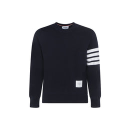 Thom Browne Blue Cotton Sweatshirt