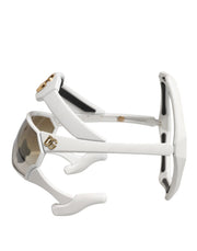 Dolce & Gabbana White Acetate Next Generation Mask Eyewear Sunglasses