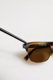 Dolce & Gabbana Brown Striped Acetate Square DG4305 Eyewear Sunglasses