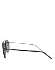 Dolce & Gabbana Black Metal Frame Round DG2276 Eyewear Shades Sunglasses