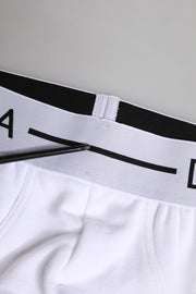 Dolce & Gabbana White Cotton Stretch Regular Brief Underwear