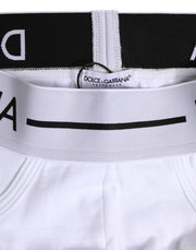 Dolce & Gabbana White Cotton Stretch Regular Brief Underwear