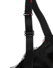Dolce & Gabbana Black Red Polka Dot Underwired Balconette Underwear