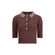 PINKO Brown Nylon Sweatshirt