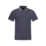 Hugo Boss Blue Cotton Polo Shirt