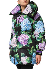 Dolce & Gabbana Multicolor Floral Print Puffer Quilted Jacket